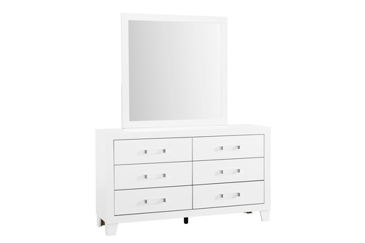 Luccia-White Dresser & Mirror