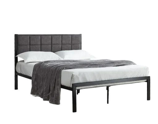 Callahan Grid-Tufted Platform Bed