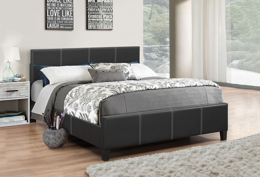 Belmont Leather Panel Platform Bed