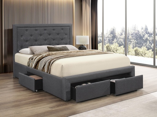 Kentfield Diamond-Tufted Storage Bed