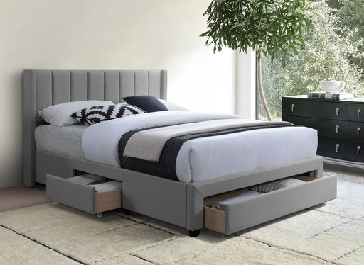 Larkspur Channel-Tufted Storage Bed
