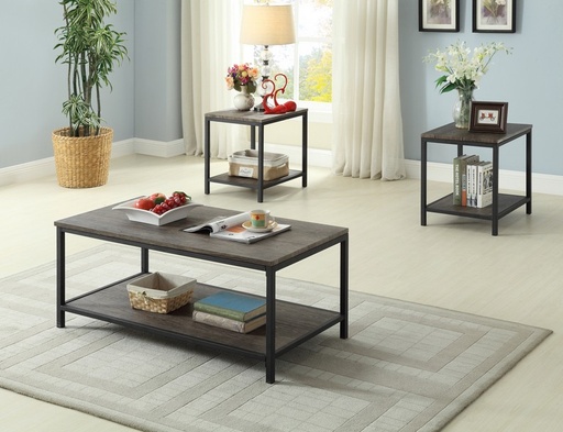 Rectangular Coffee Table with End Table