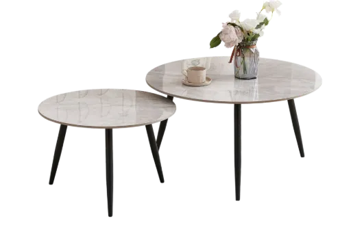 Armani Grey Sintered Stone Marble Top Coffee Table