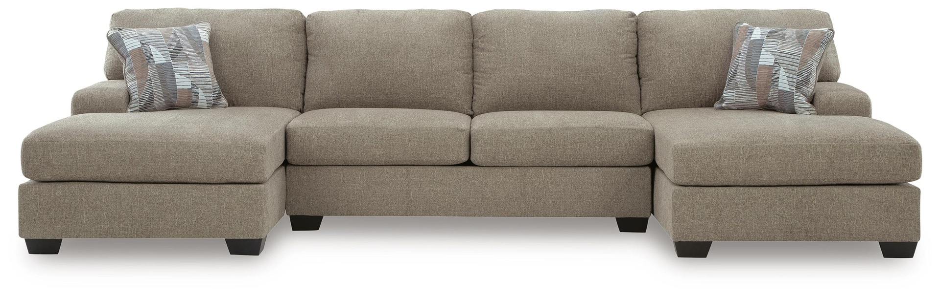 Newellen 3-Piece Sectional with Double Chaise