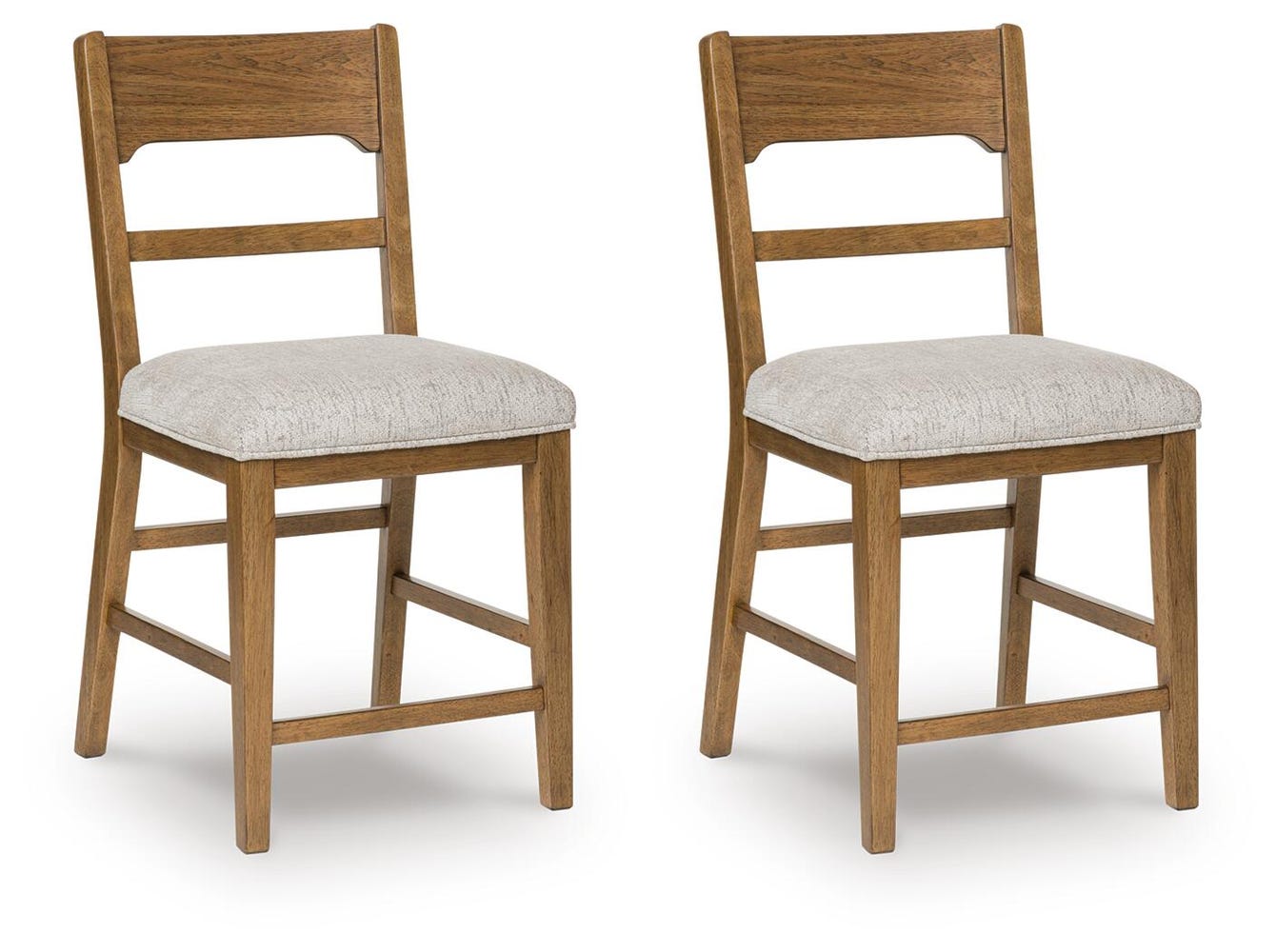 Cabalynn Upholstered Barstool (Oatmeal/Light Brown)