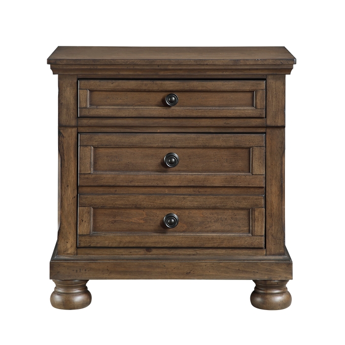 Begonia Night Stand (Dark Brown)