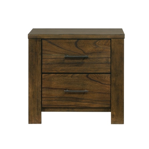 Sullivan Wire-Brushed Oak 2-Drawer Nightstand