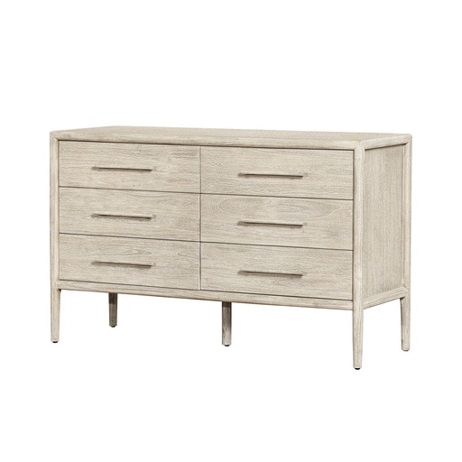 Solid Acacia 6-Drawer Dresser 1