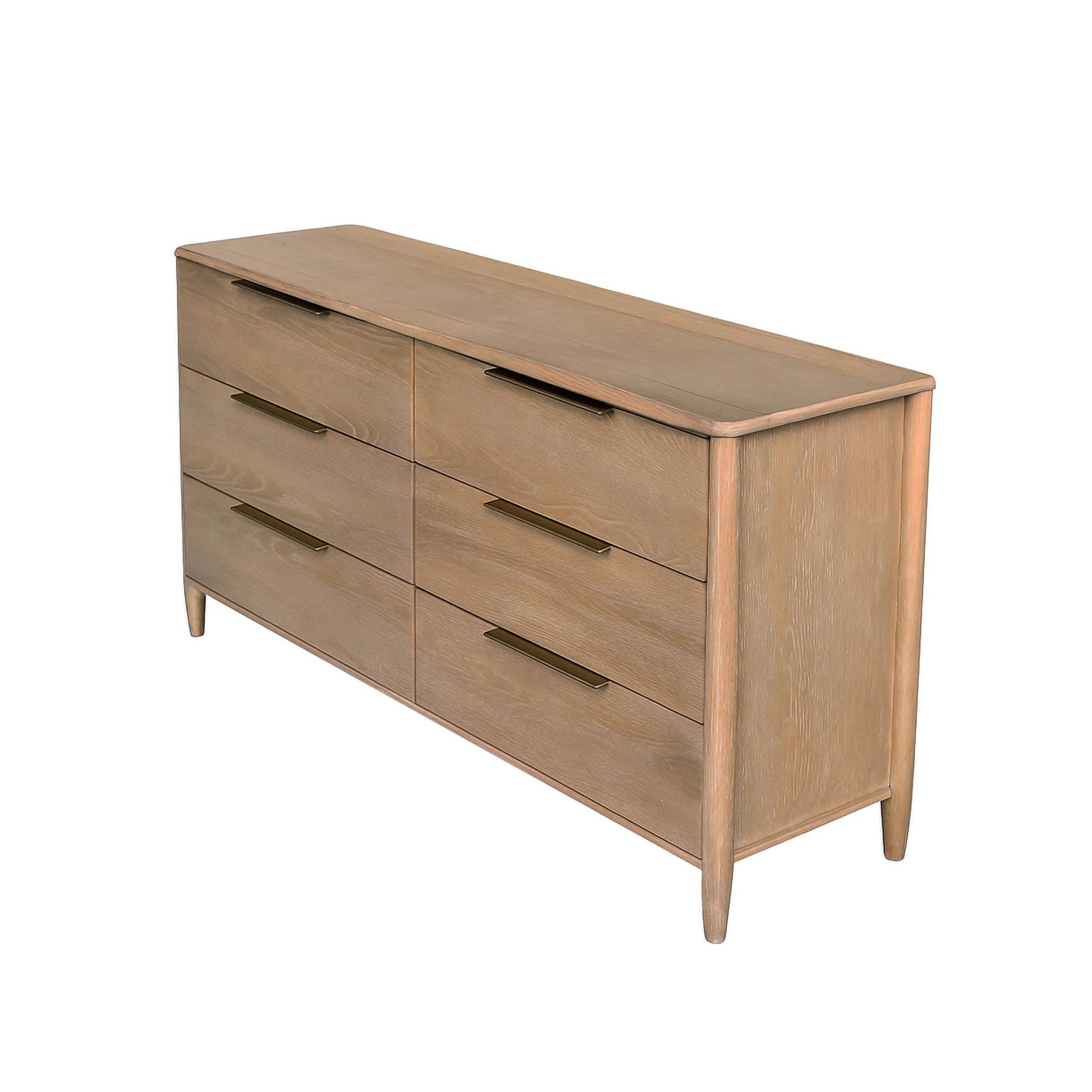 Kamelia 6 Drawer Dresser (Sand)