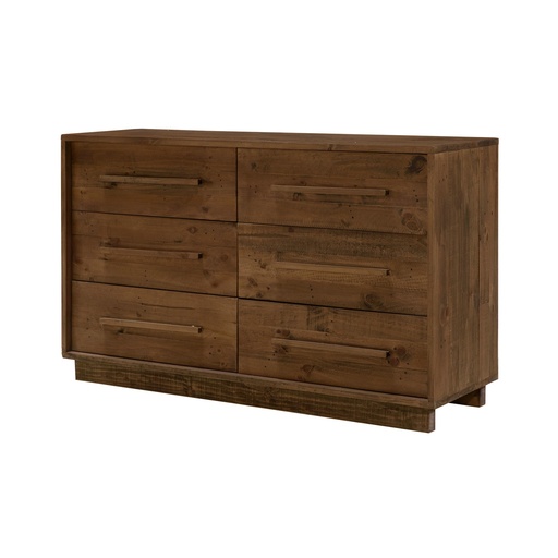 Nevada 6 Drawer Dresser (Dark Driftwood)