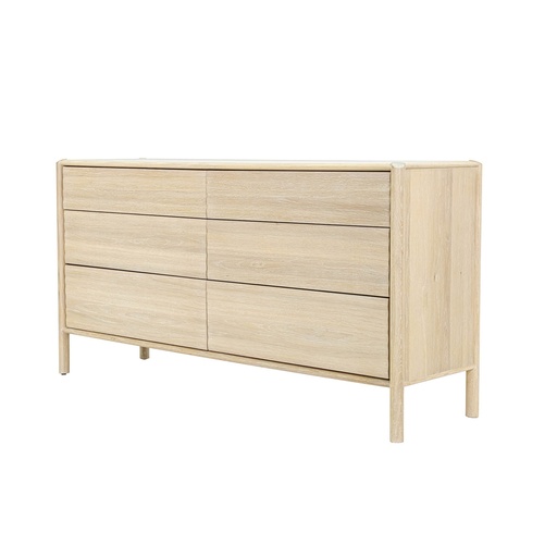 Runway 6 Drawer Dresser (Light Oak)