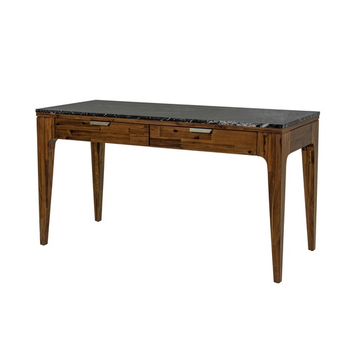 Black Marble Top Acacia Writing Desk