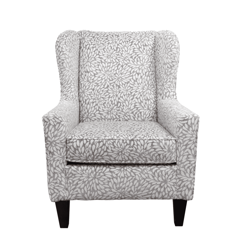 Kelly Floral Wingback Accent Chair