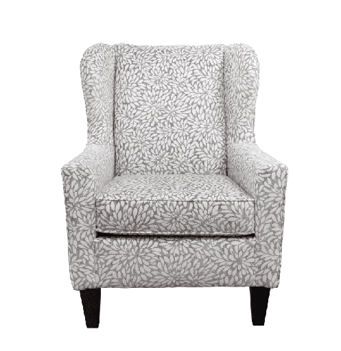 Kelly Floral Wingback Accent Chair