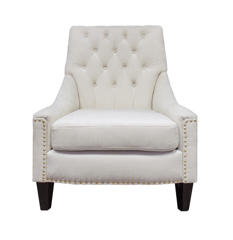 Selena Tufted Nailhead Accent Chair
