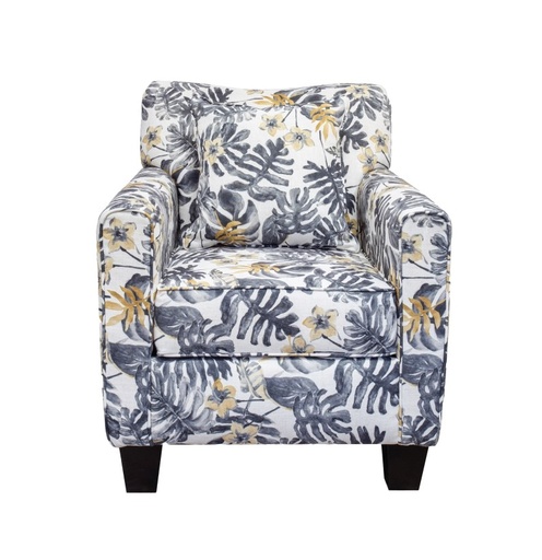 Malai Botanical Print Accent Chair