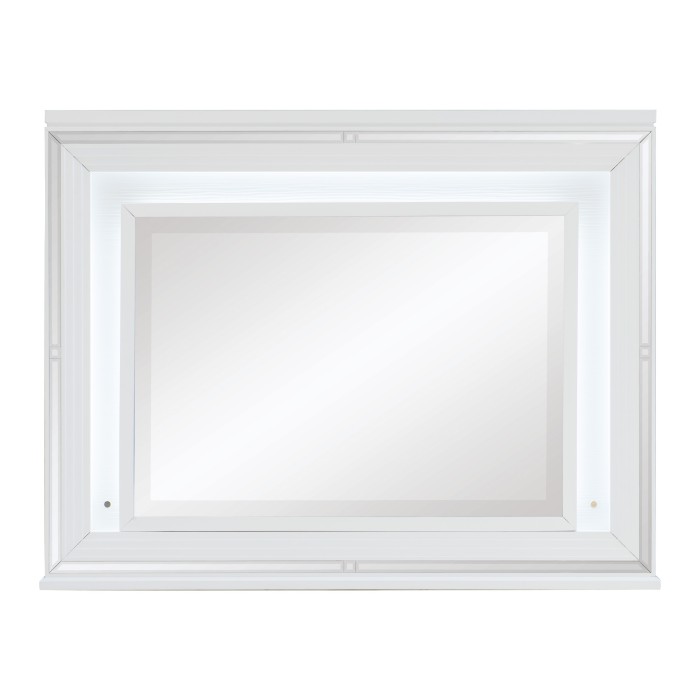 Tamsin Mirror with LED Lighting (White)