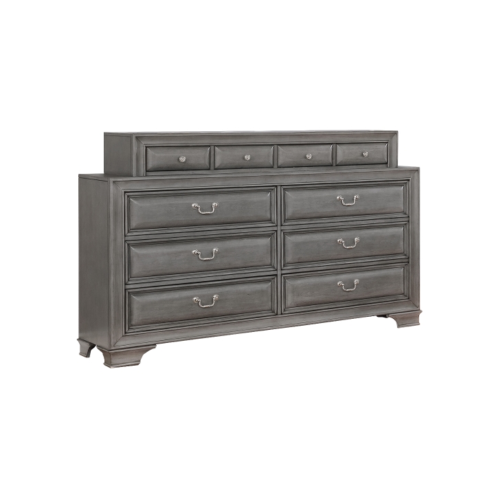 Milton Dresser with Jewelry Drawer (Grey)