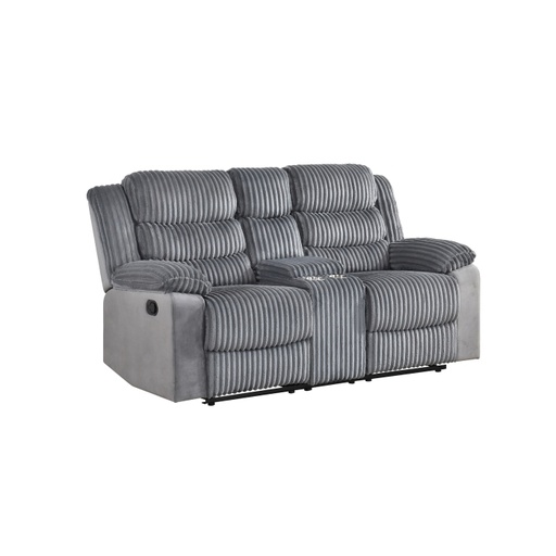Tyrone Collection Loveseat (Grey Corduroy)