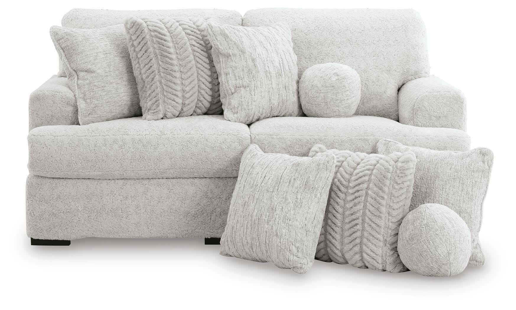 Cuddle Plush 2-Piece Sectional (Arctic) 1
