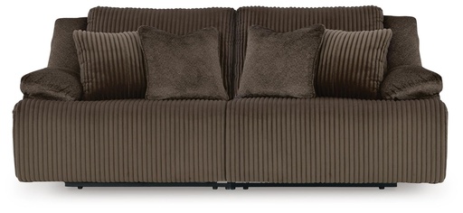 Top Tier 2-Piece Reclining Sectional Loveseat (Chocolate)