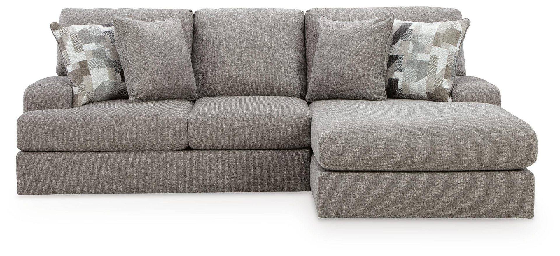 Lindon 2-Piece Sectional with Chaise (Right-Facing) (Smoke)