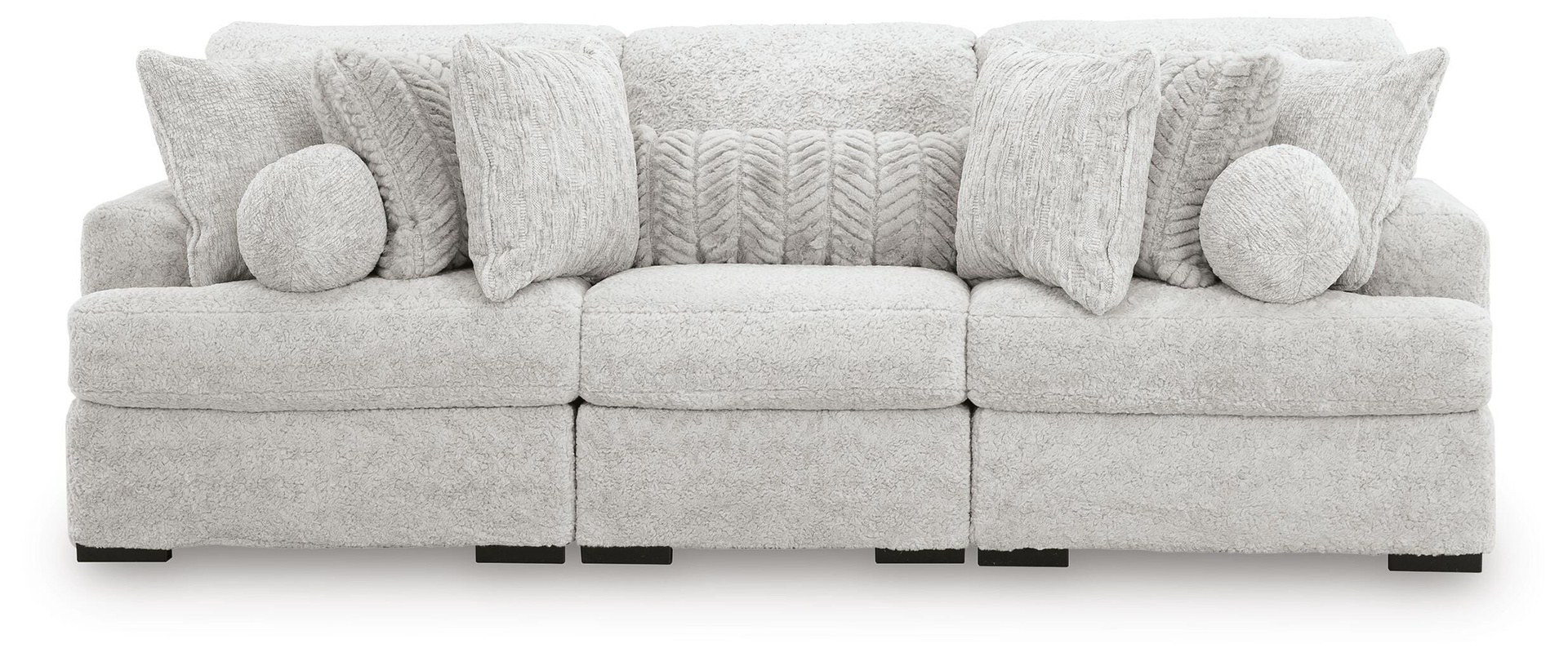 Cuddle Plush 3-Piece Sectional (Arctic)