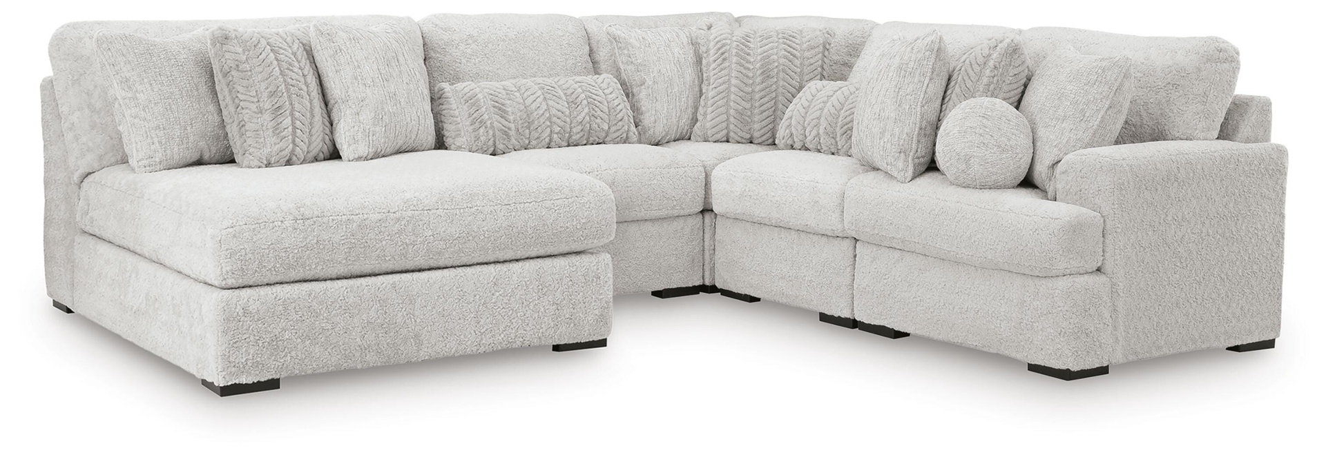 Cuddle Plush 5-Piece Sectional with Chaise 1